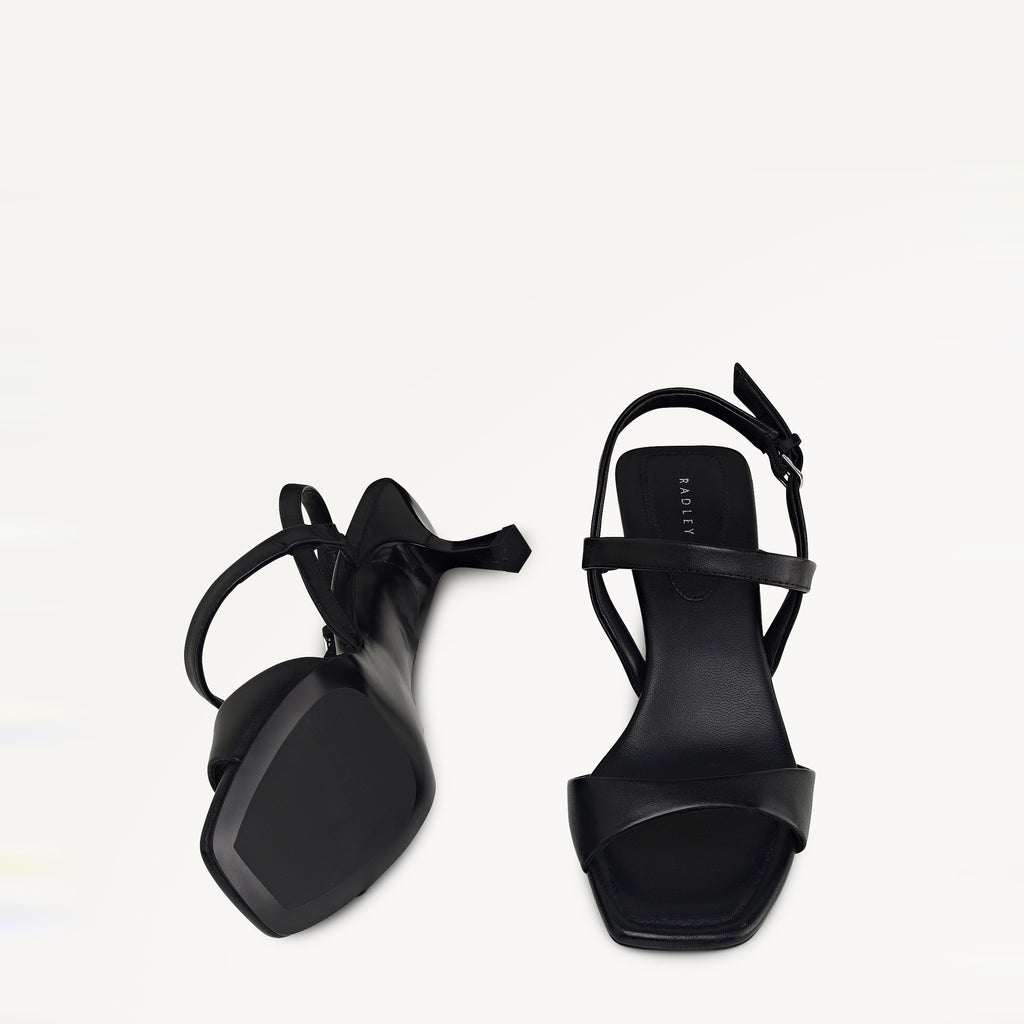 Meadow Road Sleek High Sandal In Black - 113738
