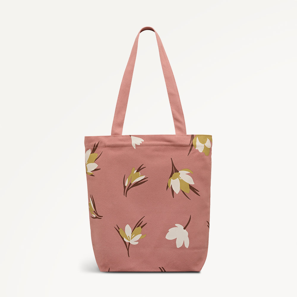 FANTASTIC FLORAL MEDIUM OPEN TOP TOTE CARNATION - 113742