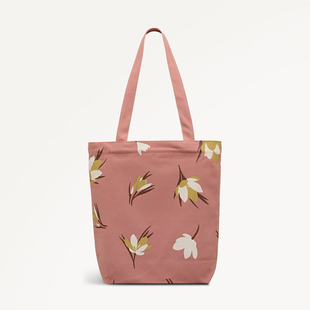FANTASTIC FLORAL MEDIUM OPEN TOP TOTE CARNATION - 113742