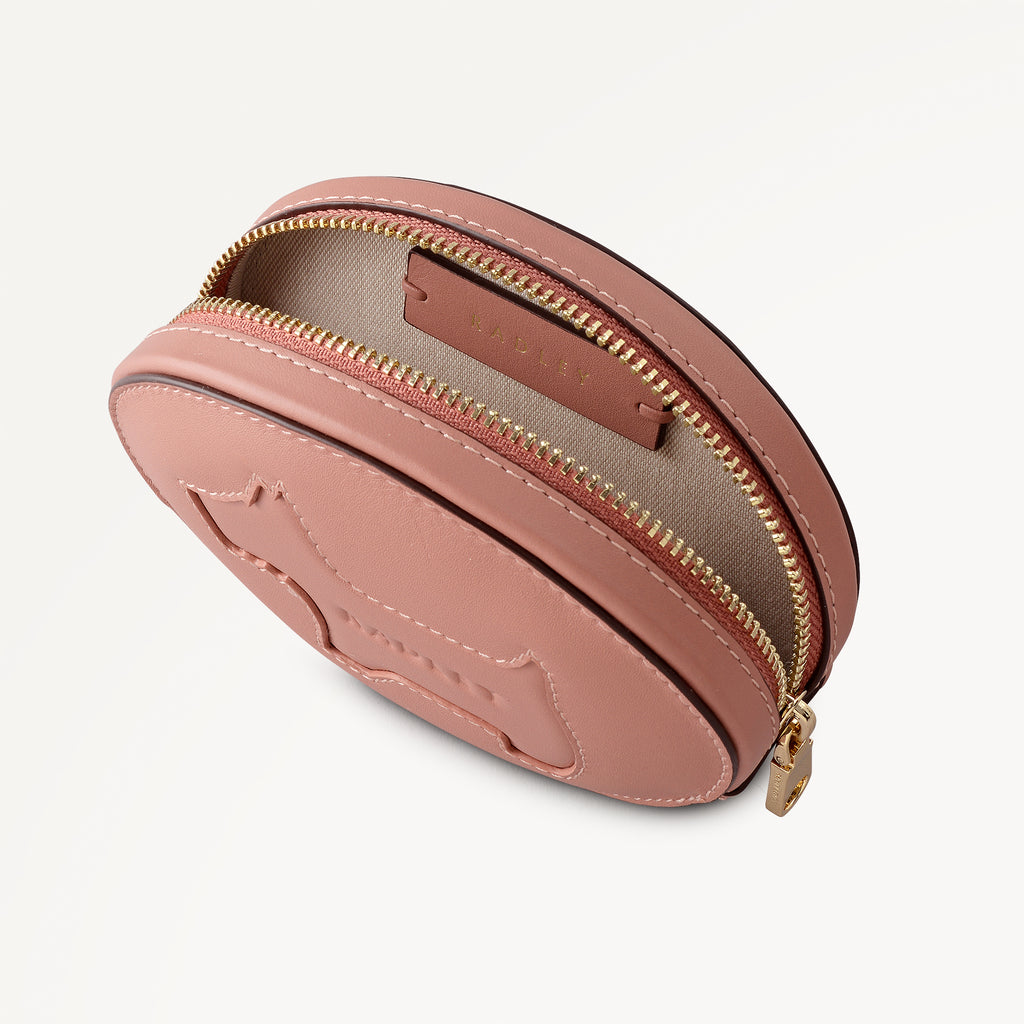 Rydon Road Leather Ziptop Purse Charm Carnation - 113745