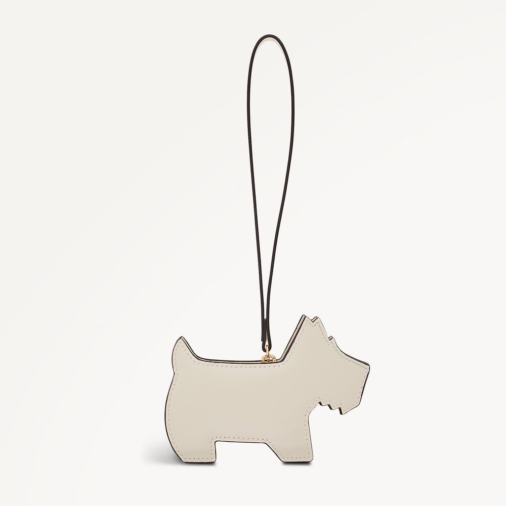 RADLEY DOG LEATHER ZIPTOP PURSE CHARM SALT - 113750