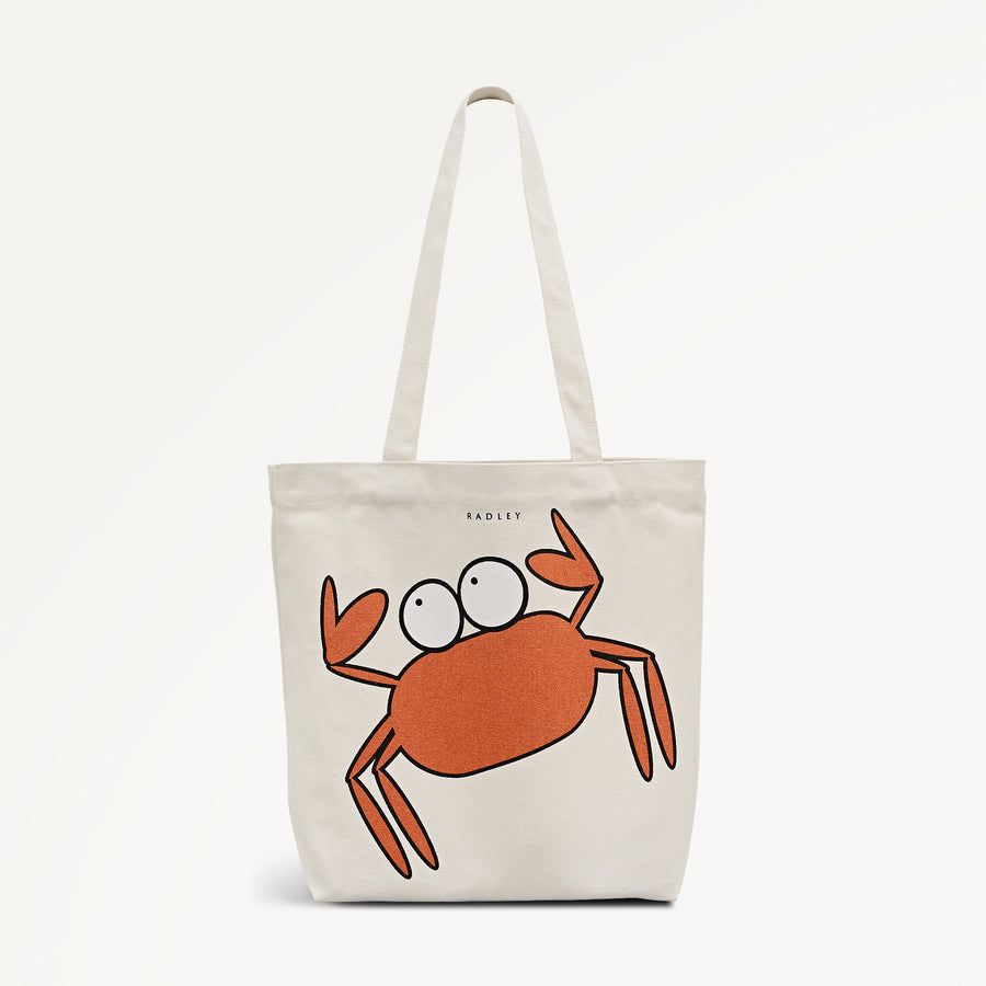 Clawde Crab Medium Open Top Tote Salt - 113751