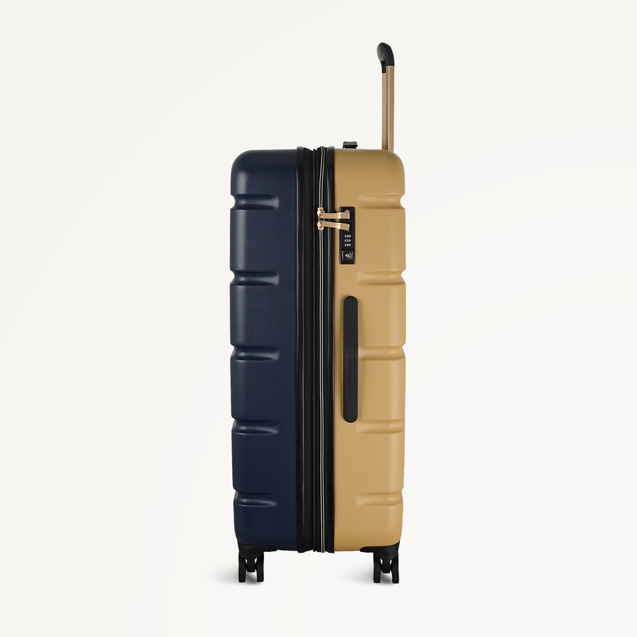 LEXINGTON- COLOUR 4 WHEEL LARGE SUITCASE NAVAL - 113752