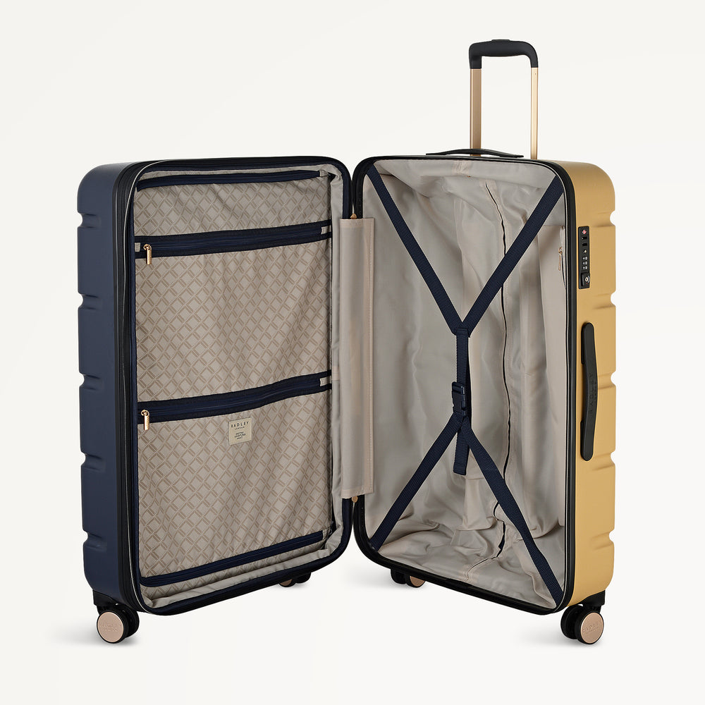 LEXINGTON- COLOUR 4 WHEEL LARGE SUITCASE NAVAL - 113752