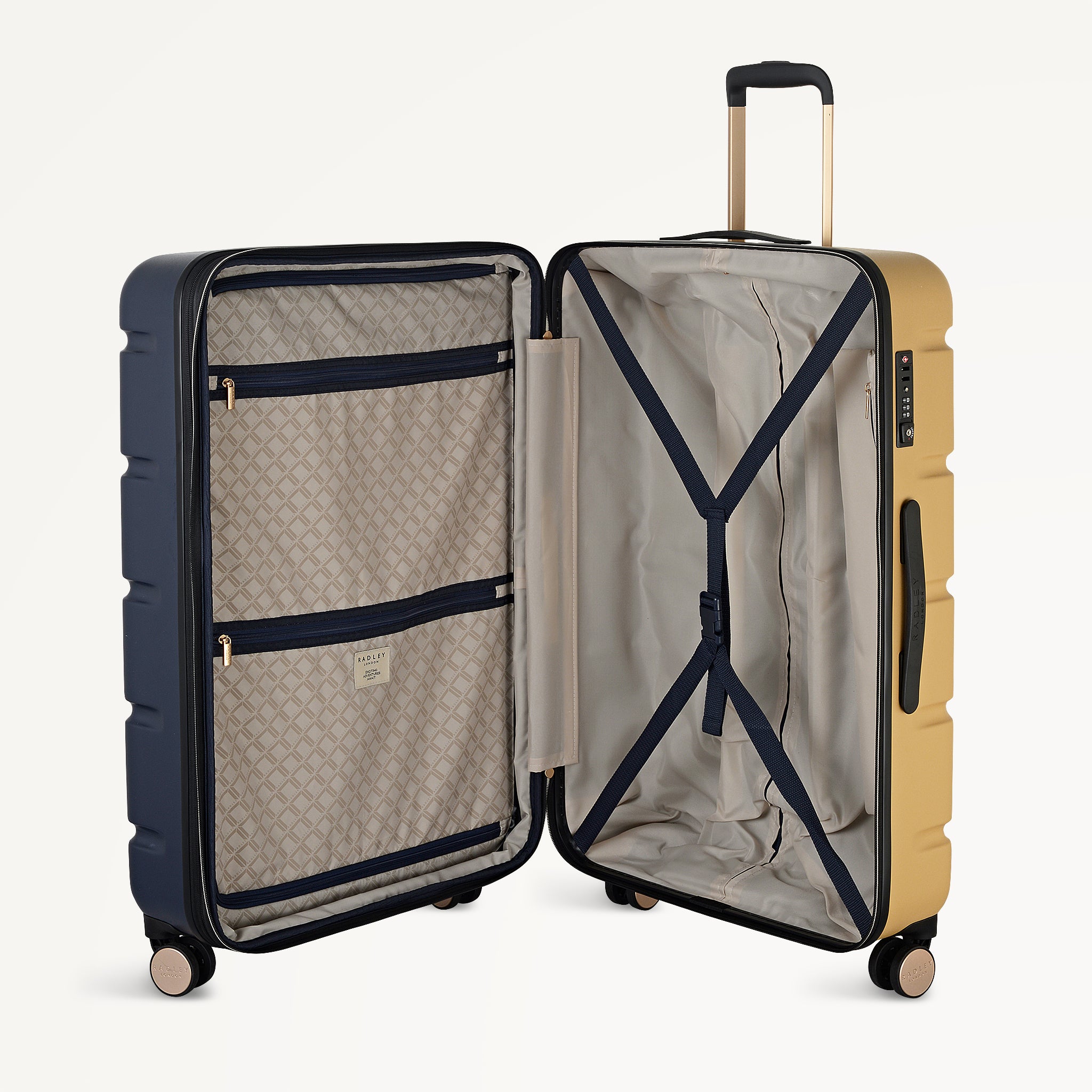 LEXINGTON- COLOUR 4 WHEEL LARGE SUITCASE NAVAL - 113752