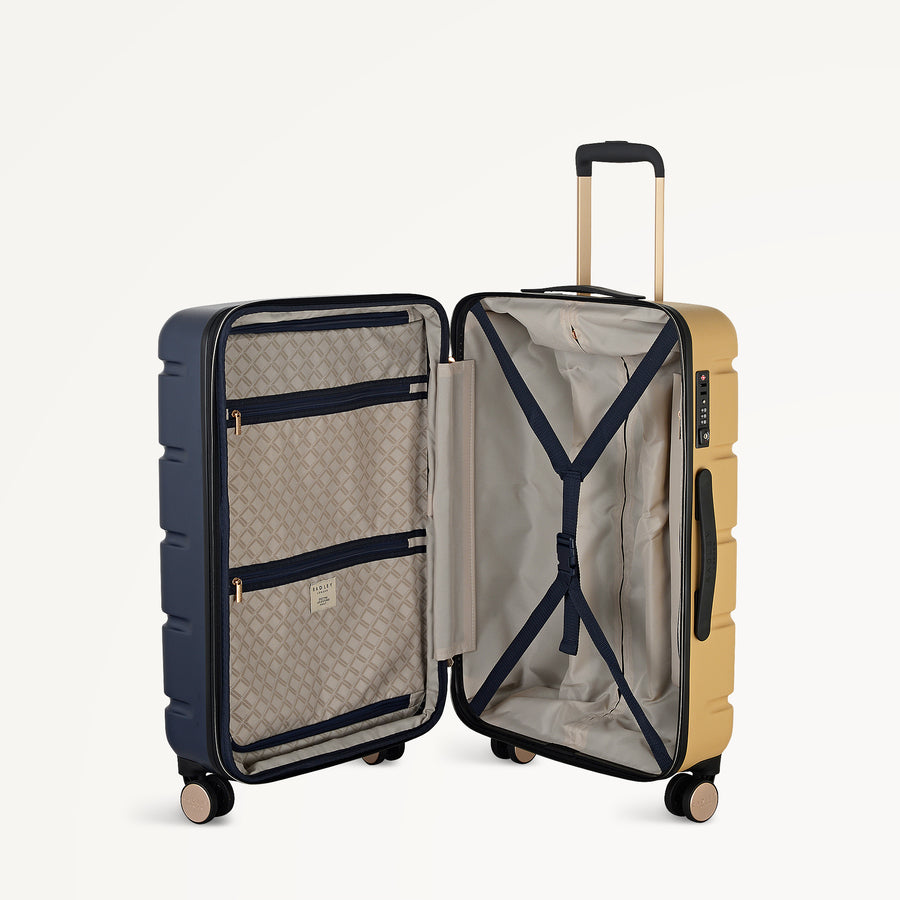 LEXINGTON- COLOUR 4 WHEEL MEDIUM SUITCASE NAVAL - 113753