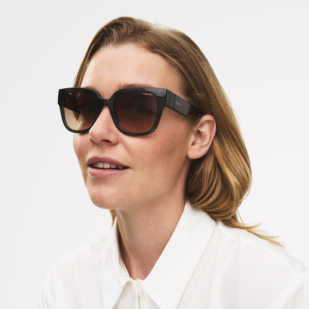 Portland Way Square Eye Sunglasses Crystal Green - 113763