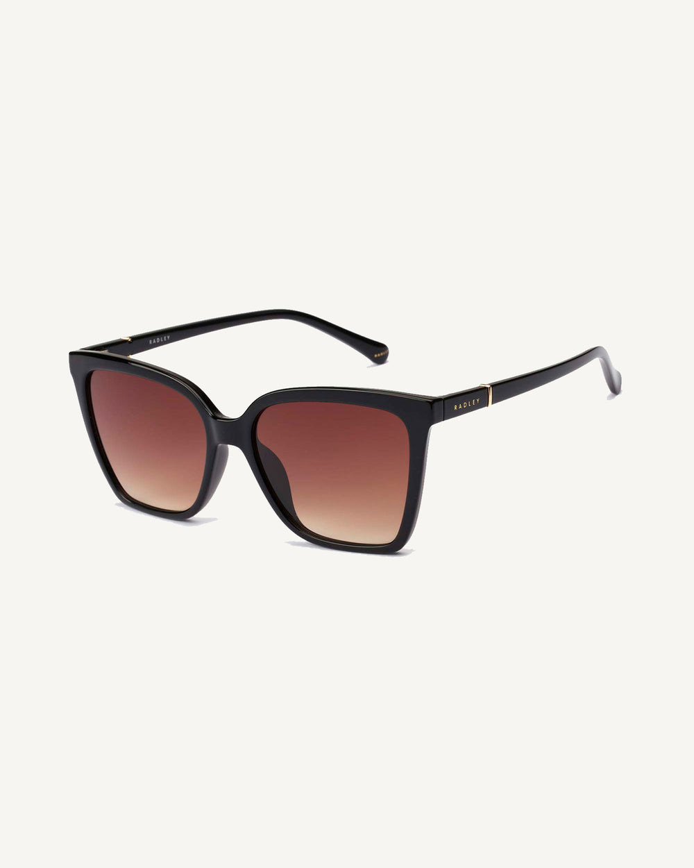 Percy Grove Classic Angular Sunglasses Black - 113766