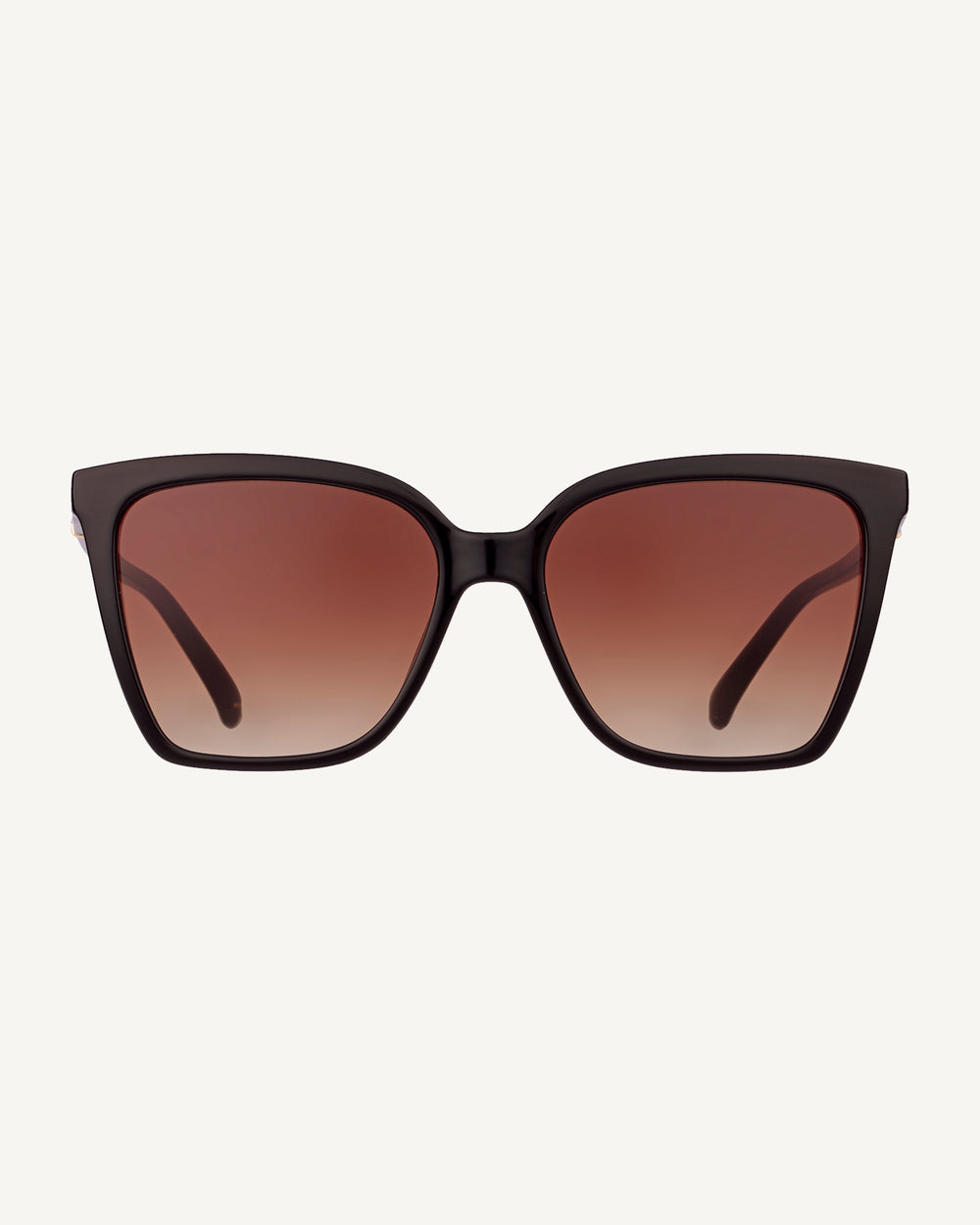Percy Grove Classic Angular Sunglasses Black - 113766
