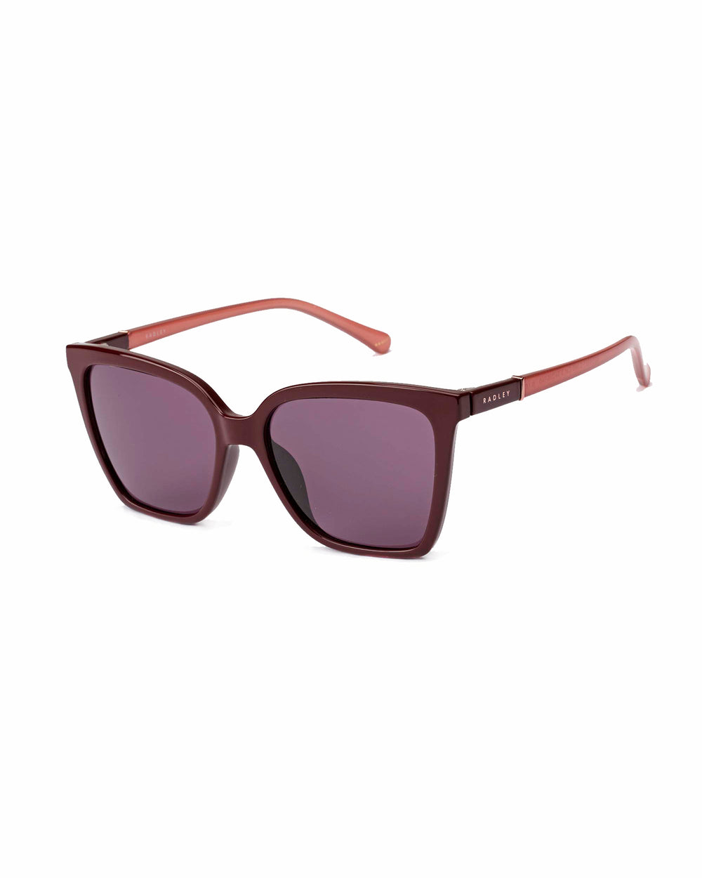 Percy Grove Classic Angular Sunglasses Burgundy - 113767