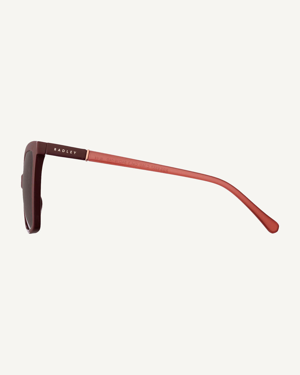 Percy Grove Classic Angular Sunglasses Burgundy - 113767