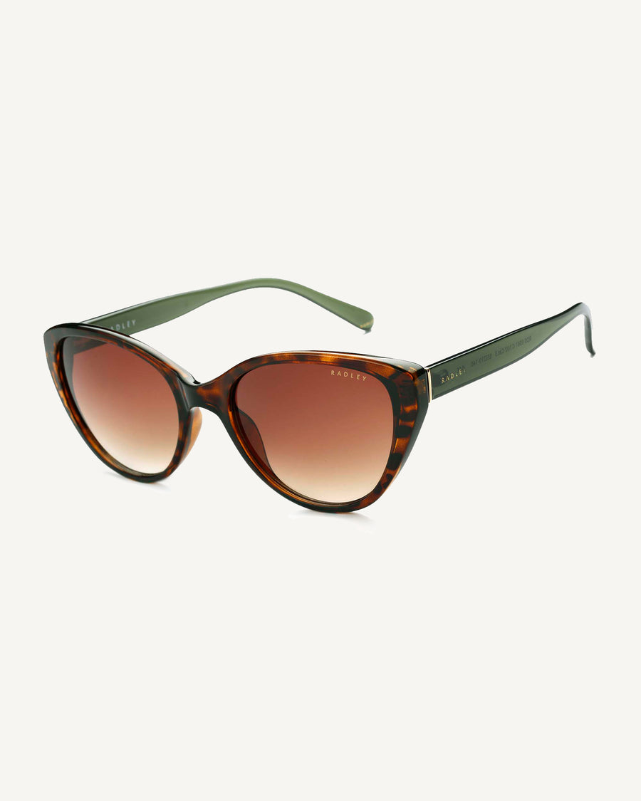 Hadley Lane Classic Cat-Eye Sunglasses  Tortoise - 113771