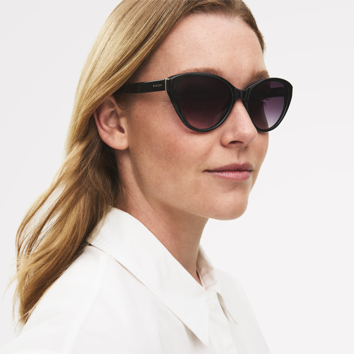 Hadley Lane Classic Cat-Eye Sunglasses  Black - 113772