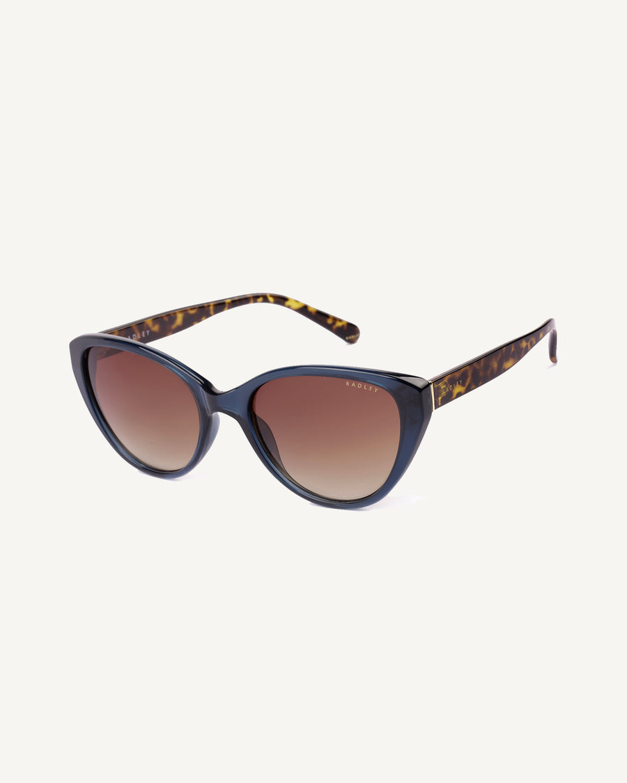 Hadley Lane Classic Cat-Eye Sunglasses  Blue - 113773