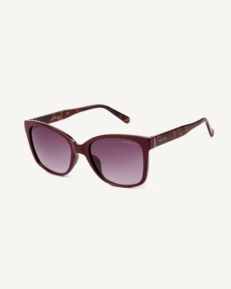 Carlton Close Classic Square Sunglasses  Burgundy - 113776