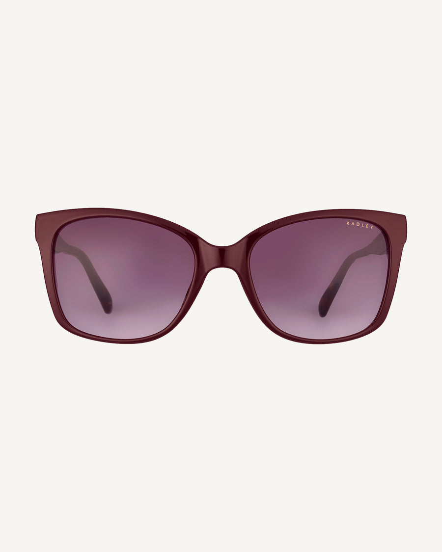 Carlton Close Classic Square Sunglasses  Burgundy - 113776