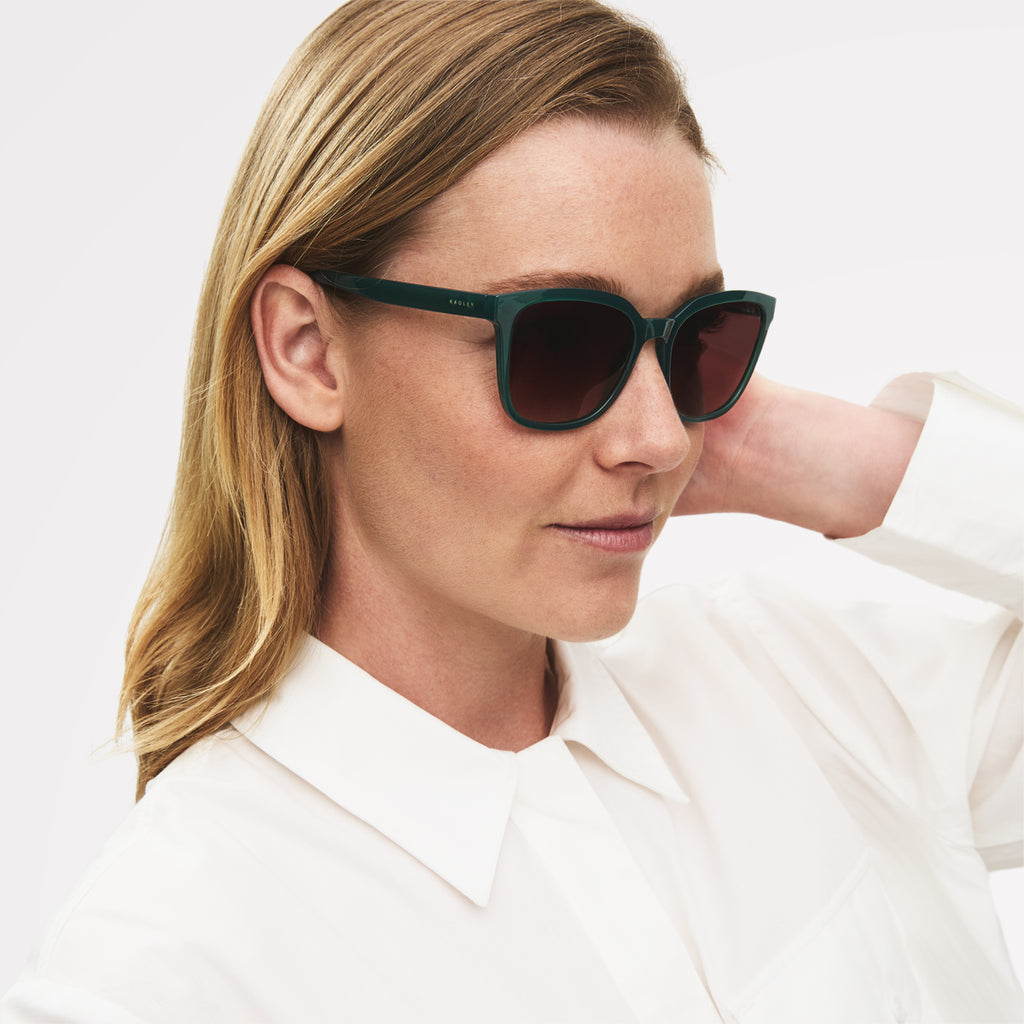 Maldon Mews Wayfarer Sunglasses  Green - 113779