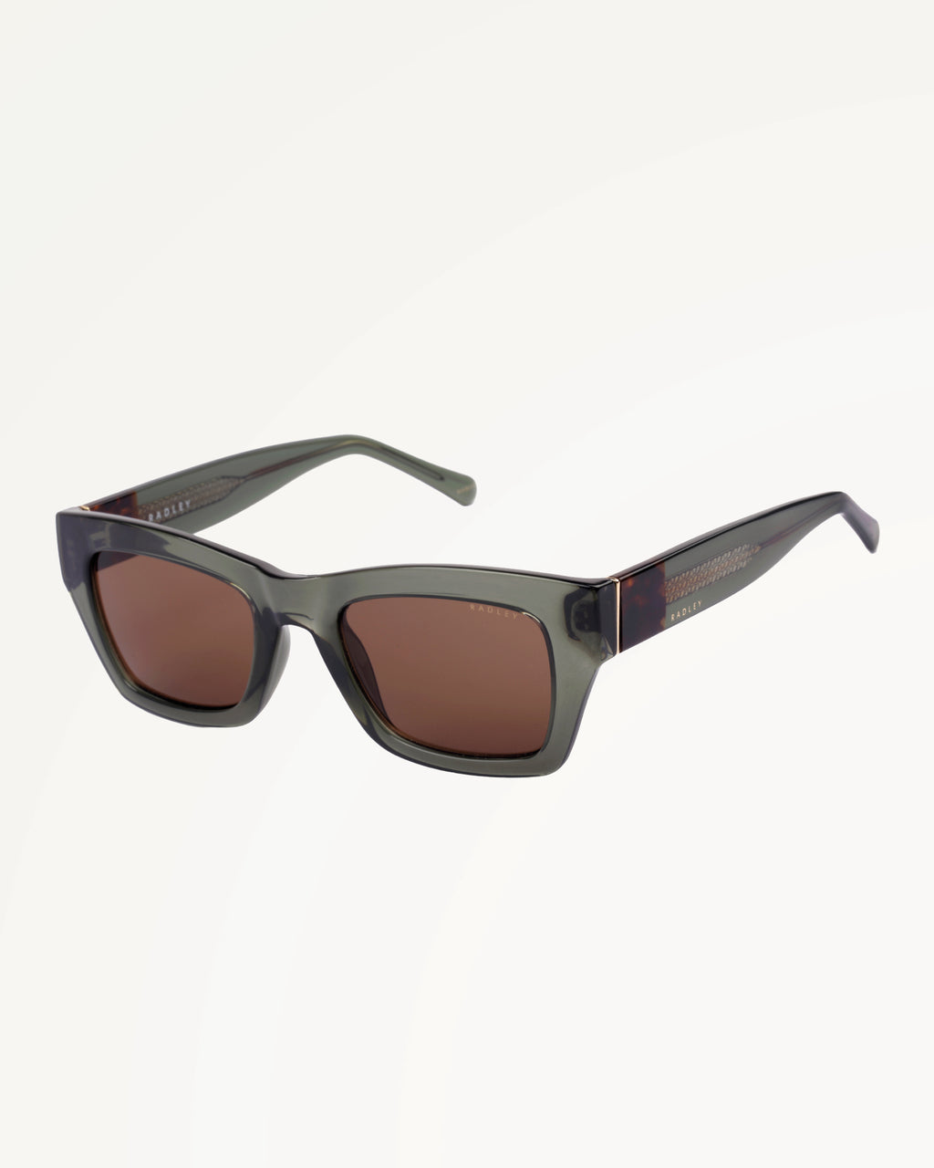 BERMONDSEY SQUARE EYE SUNGLASSES CRYSTAL GREEN - 113786