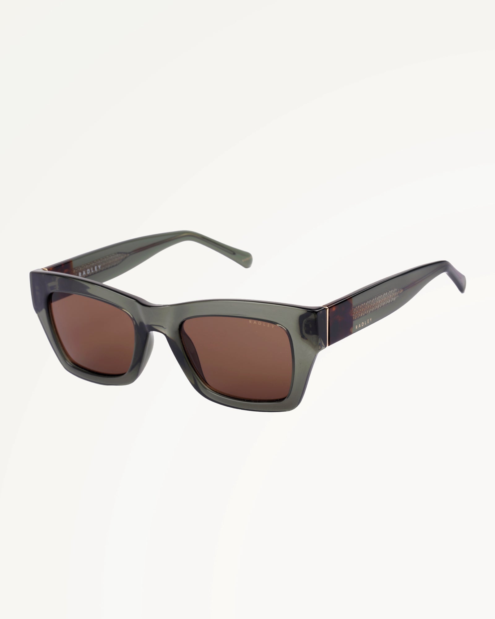 BERMONDSEY SQUARE EYE SUNGLASSES CRYSTAL GREEN - 113786