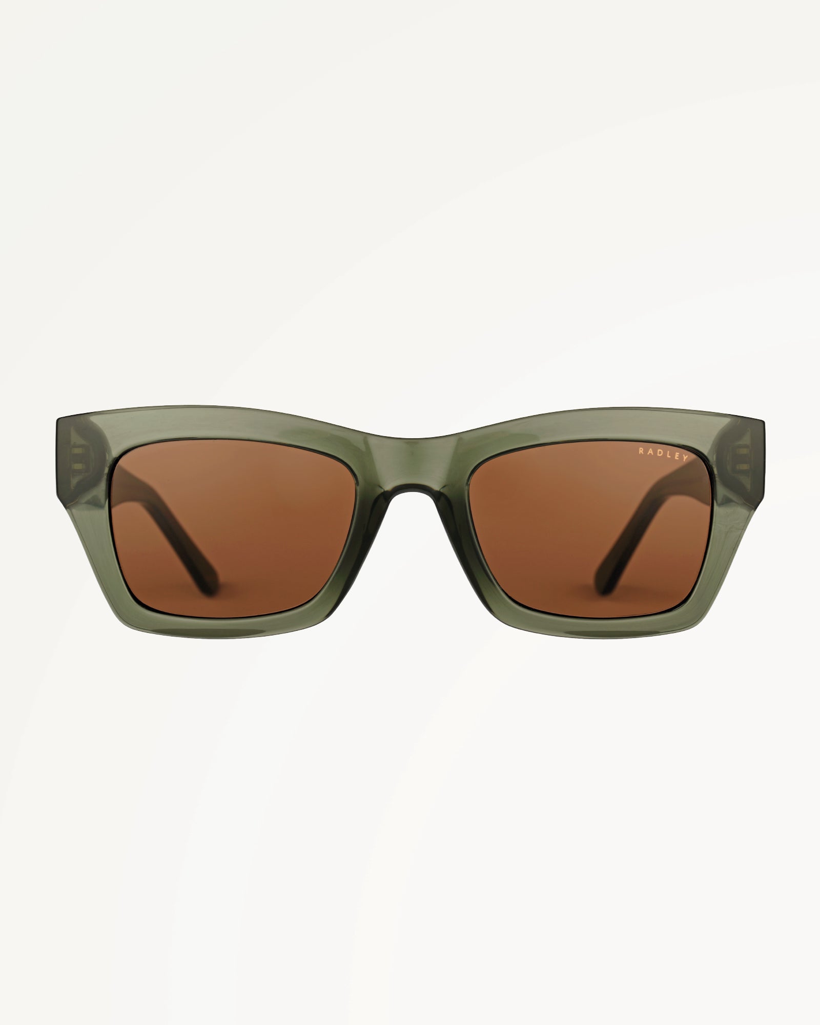 BERMONDSEY SQUARE EYE SUNGLASSES CRYSTAL GREEN - 113786