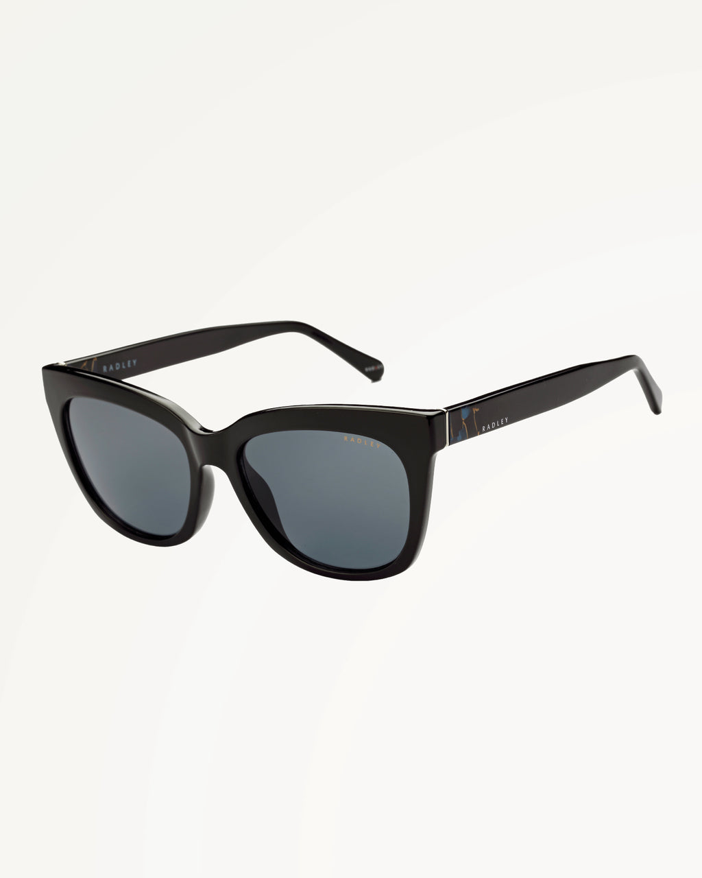 GREENWICH OVERSIZED CAT EYE SUNGLASSES BLACK - 113789