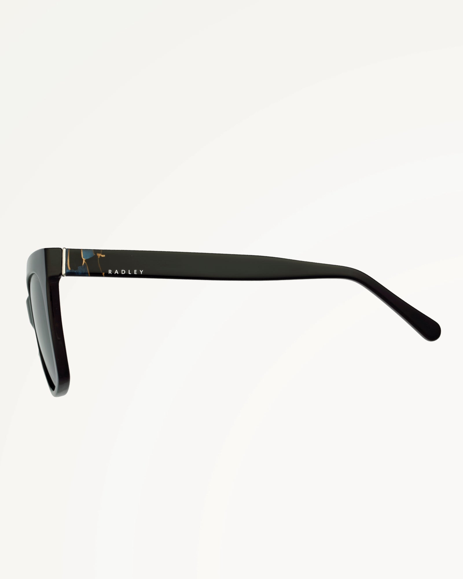 GREENWICH OVERSIZED CAT EYE SUNGLASSES BLACK - 113789