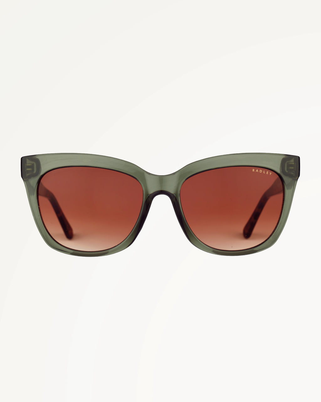 GREENWICH OVERSIZED CAT EYE SUNGLASSES CRYSTAL GREEN - 113790