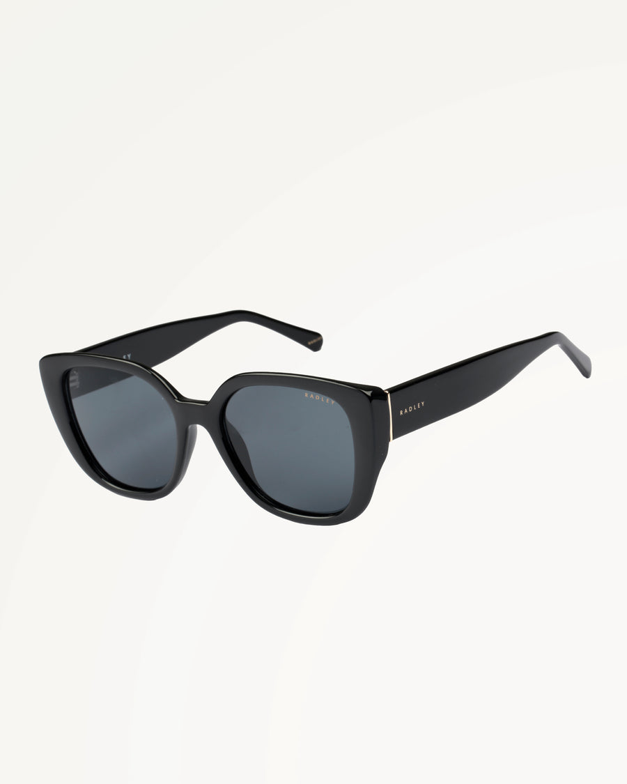 CHISWICK CLASSIC CURVED SUNGLASSES BLACK - 113793