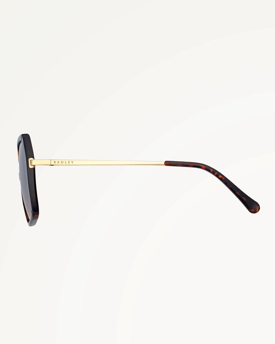 WANDSWORTH OVERSIZED 70S SUNGLASSES TORTOISE - 113795