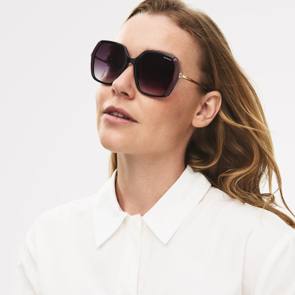 WANDSWORTH OVERSIZED 70S SUNGLASSES BLACK - 113796