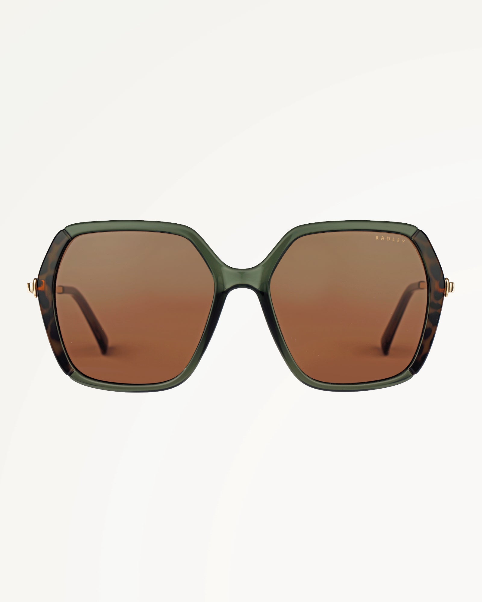 WANDSWORTH OVERSIZED 70S SUNGLASSES CRYSTAL GREEN - 113797