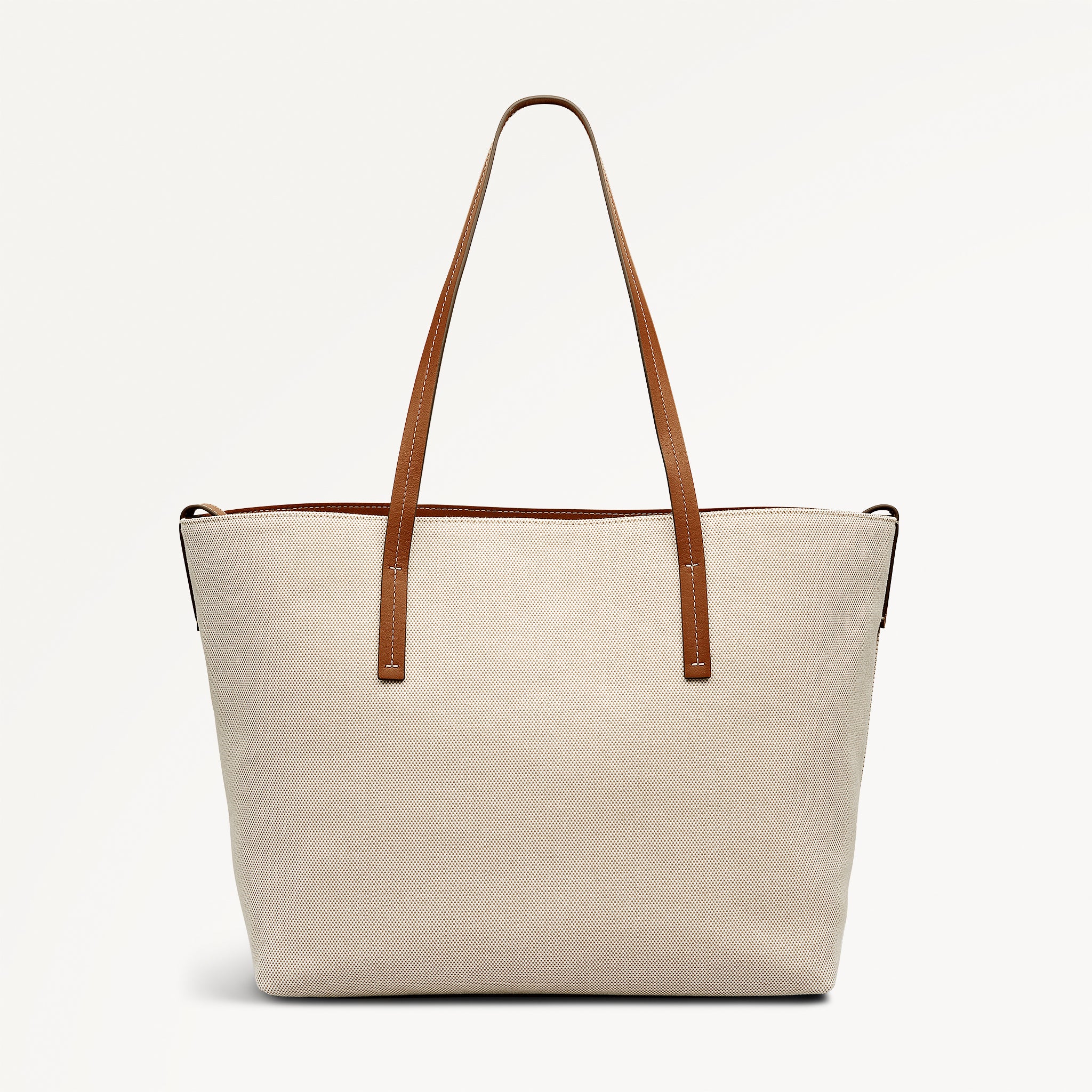 Dukes Place - Canvas Large Open Top Tote Natural - 113808