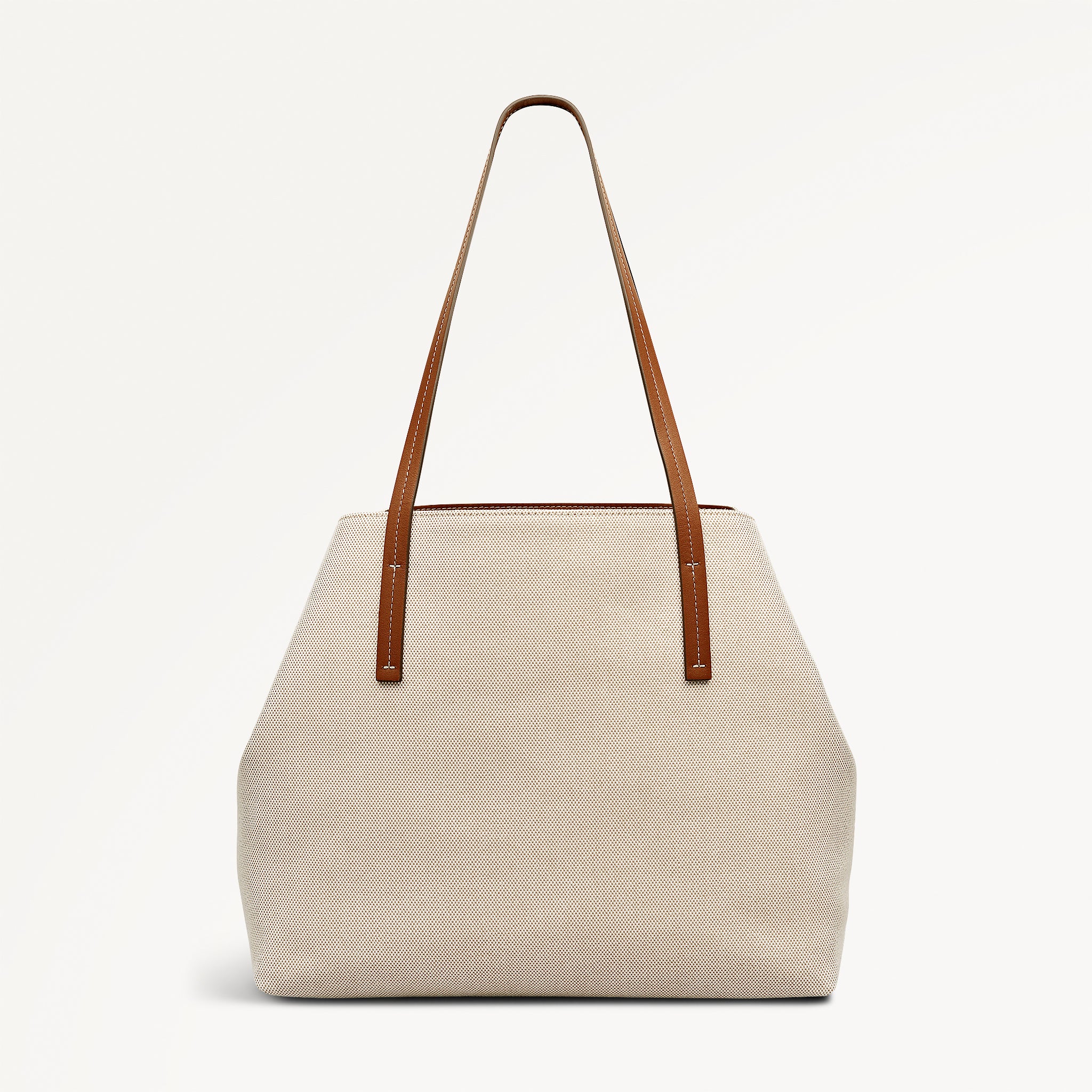 Dukes Place - Canvas Large Open Top Tote Natural - 113808