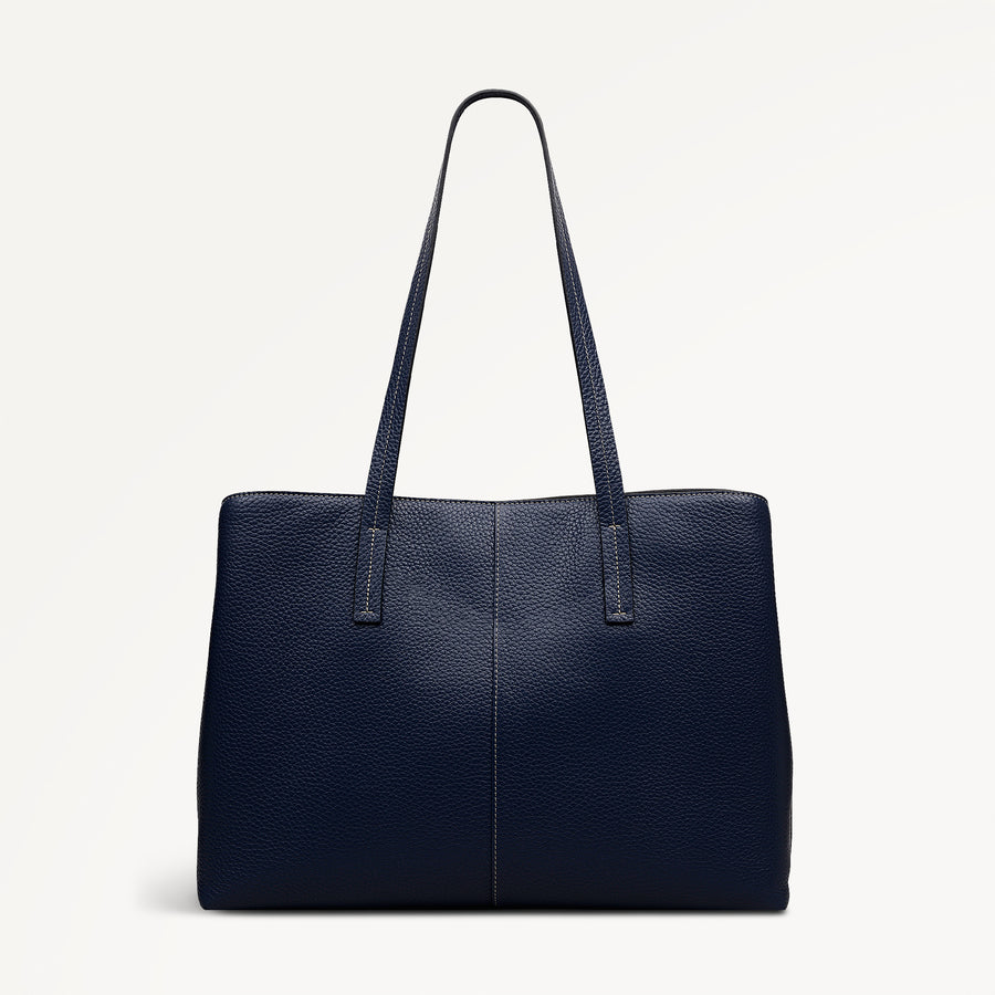 Dukes Place Large Ziptop Workbag Naval - 113812