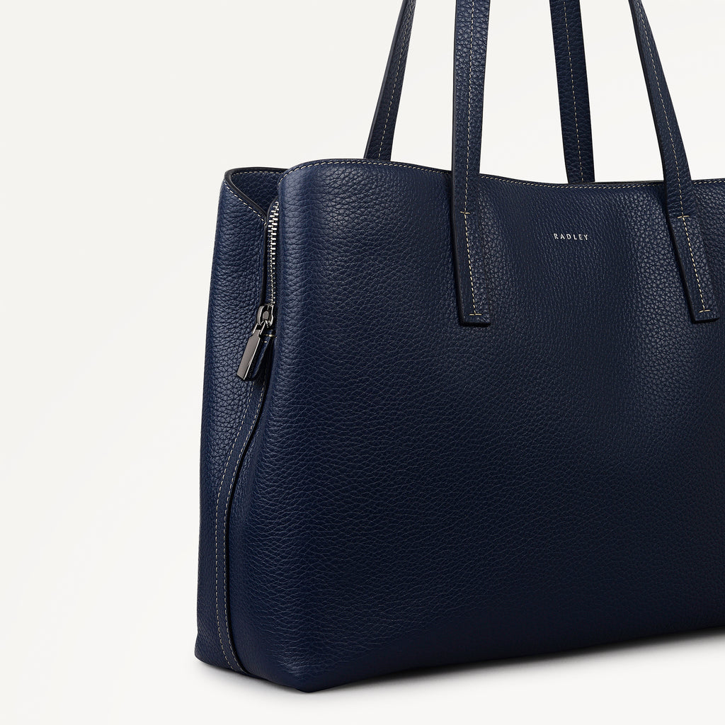 Dukes Place Large Ziptop Workbag Naval - 113812