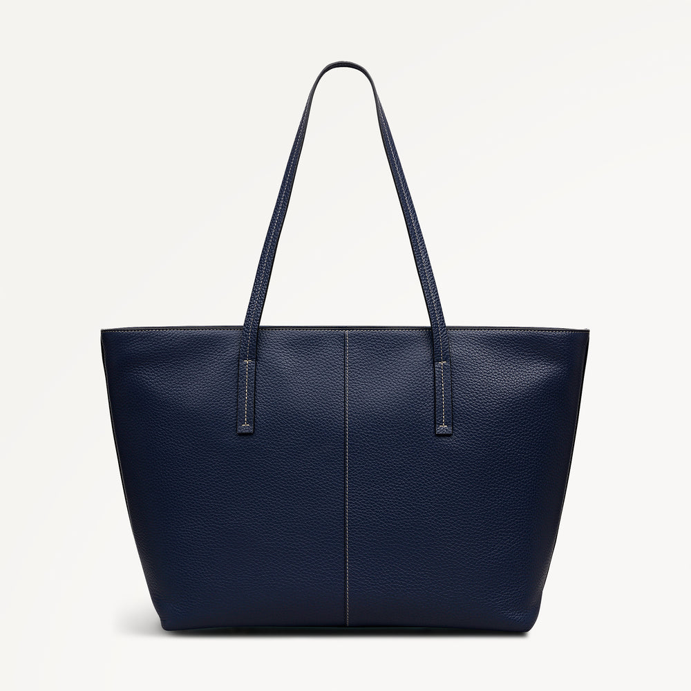 Dukes Place Large Ziptop Tote Naval - 113813