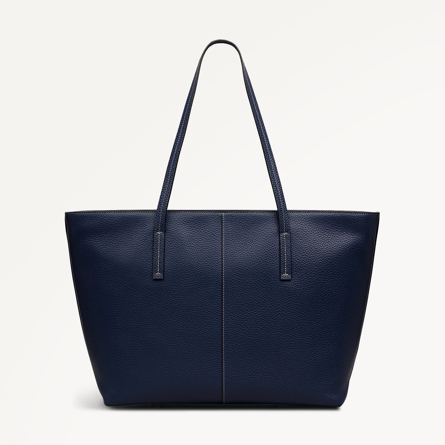 Dukes Place Large Ziptop Tote Naval - 113813