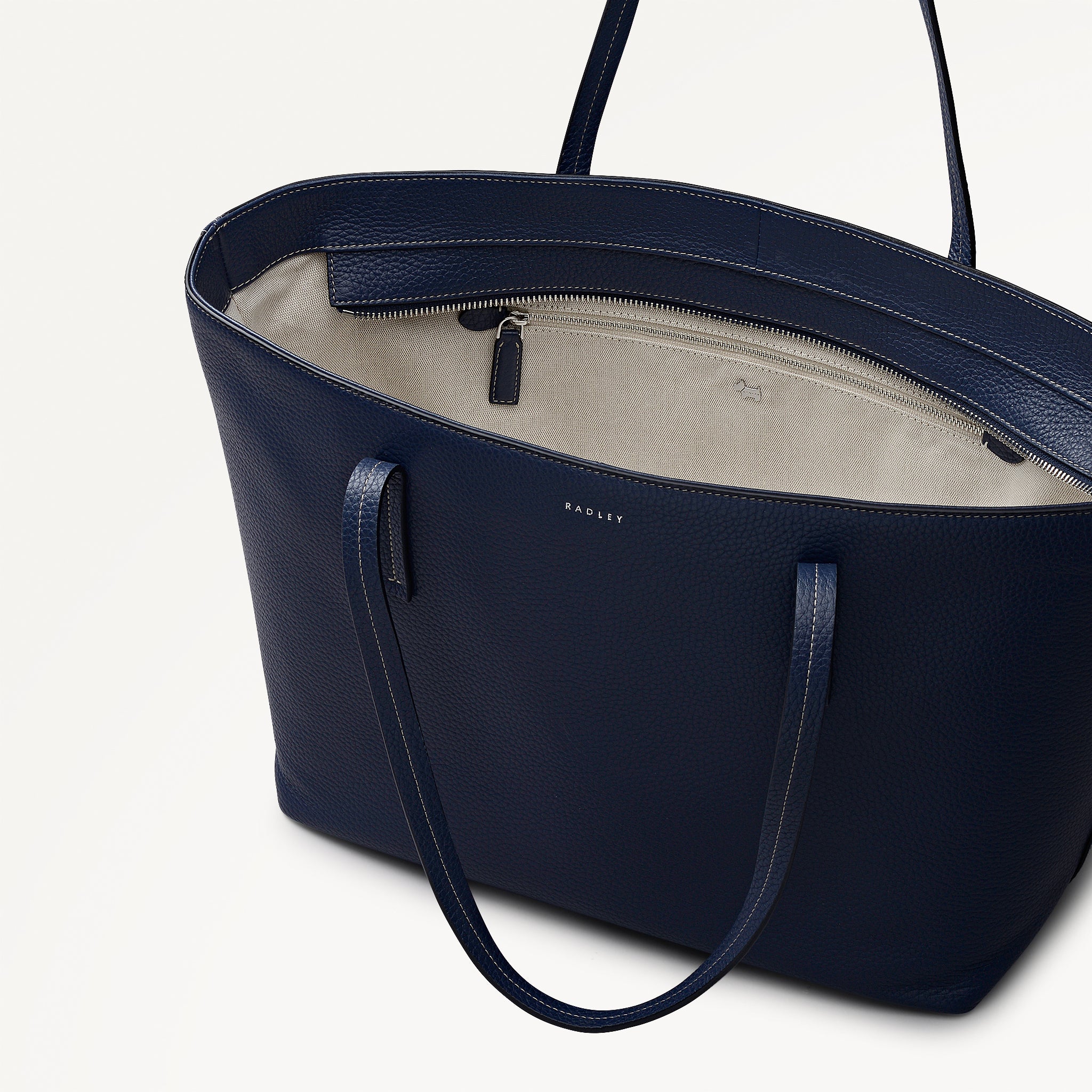 Dukes Place Large Ziptop Tote Naval - 113813