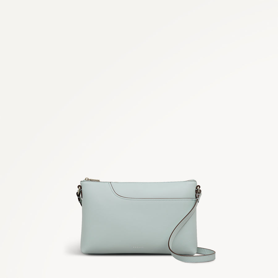 Pockets Medium Ziptop Ew Cross Body Seafoam - 113818