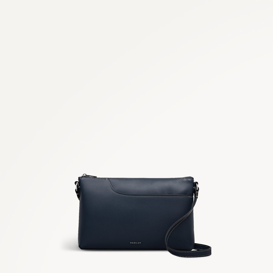 Pockets Medium Ziptop Ew Cross Body Naval - 113822