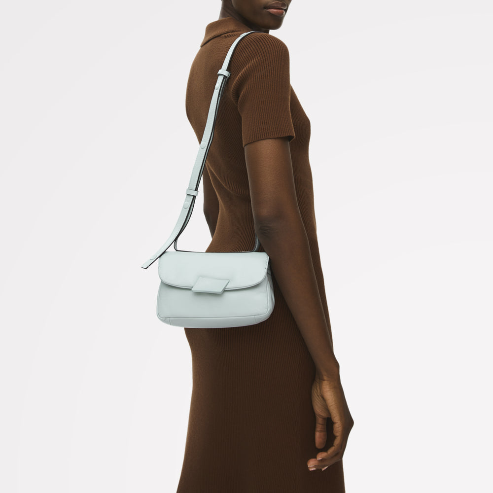 The Belsize - Puffy Small Flapover Cross Body Seafoam - 113828