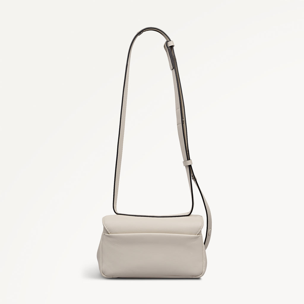 The Belsize - Puffy Small Flapover Cross Body Salt - 113829