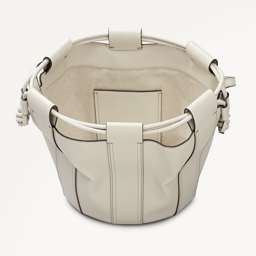 The Flora Medium Drawstring Cross Body Salt - 113831