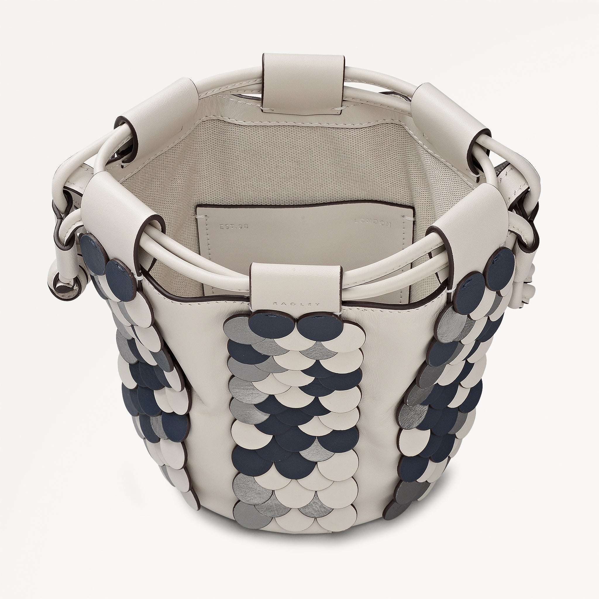 The Flora Small Drawstring Cross Body Salt - 113832