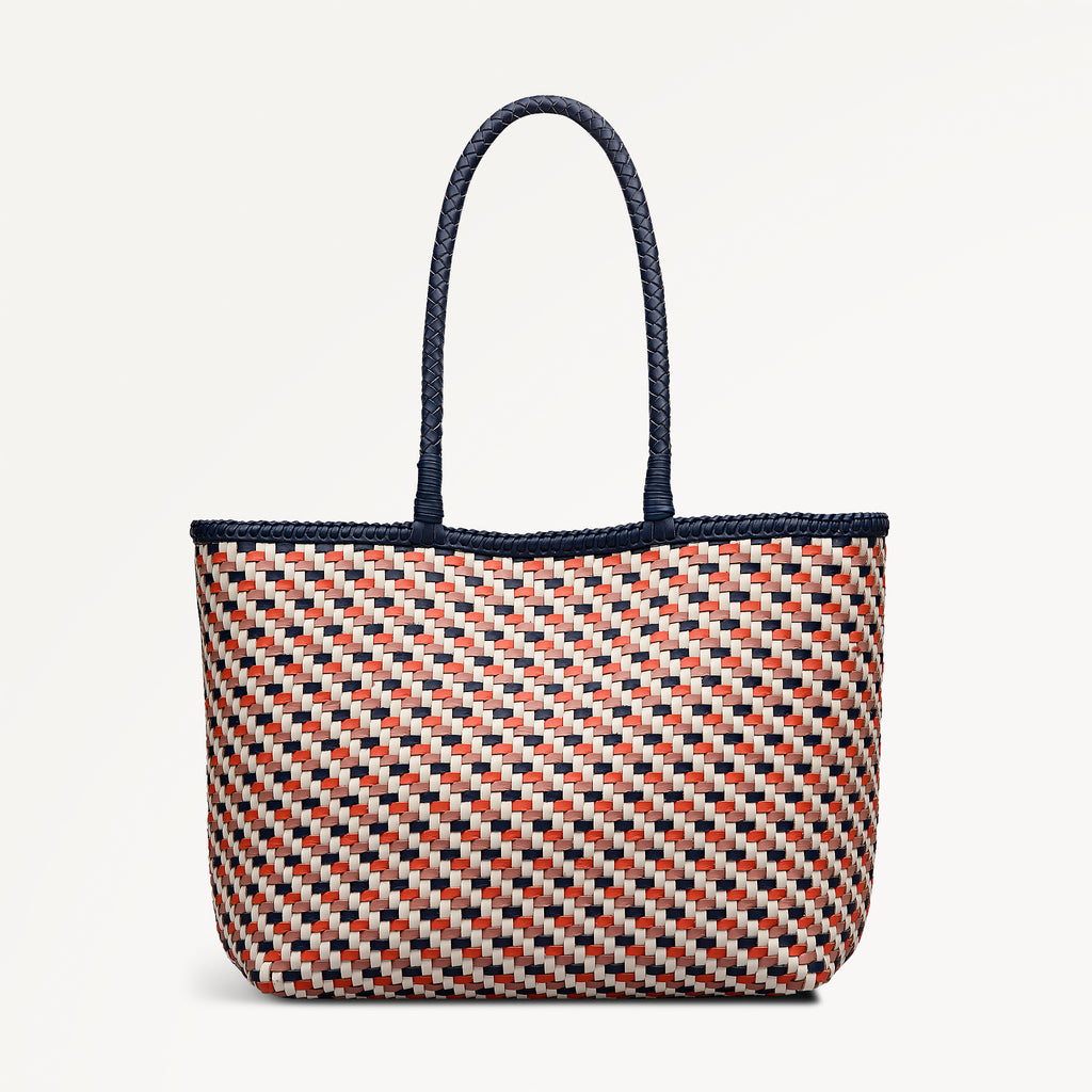 The Sunningdale Medium Open Top Tote Naval - 113833