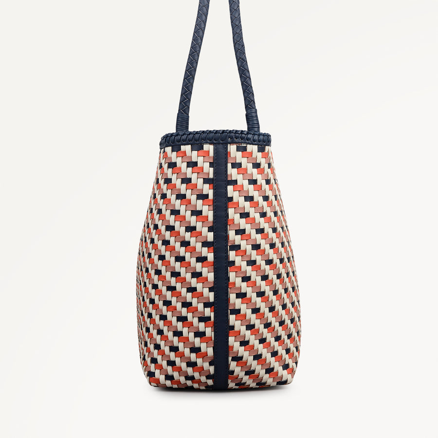 The Sunningdale Medium Open Top Tote Naval - 113833