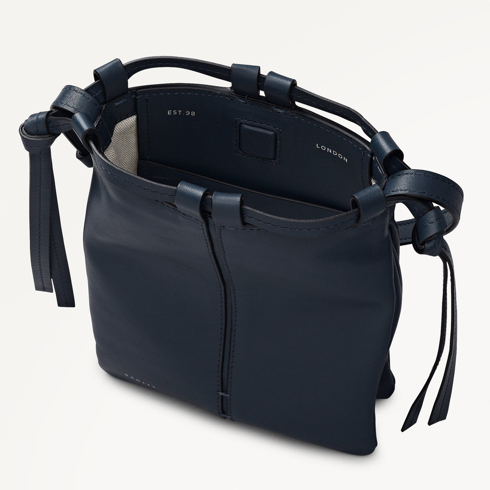 The Connaught Small Open Top Cross Body Naval - 113834
