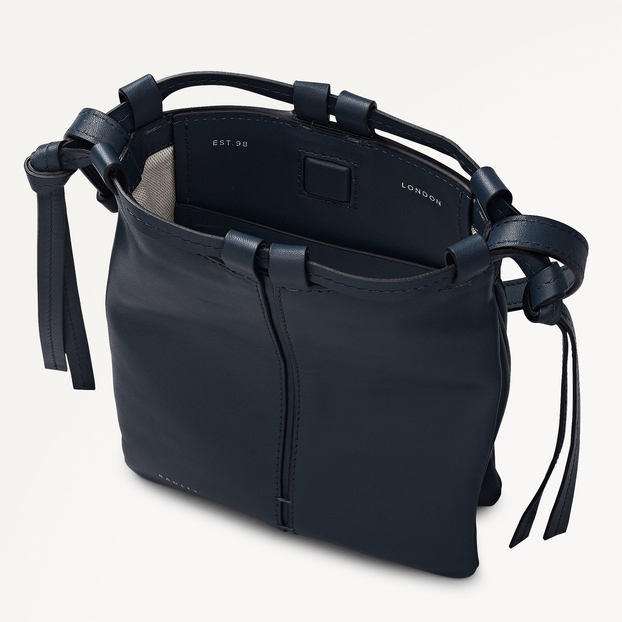 The Connaught Small Open Top Cross Body Naval - 113834