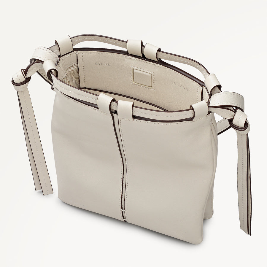 The Connaught Small Open Top Cross Body Salt - 113836