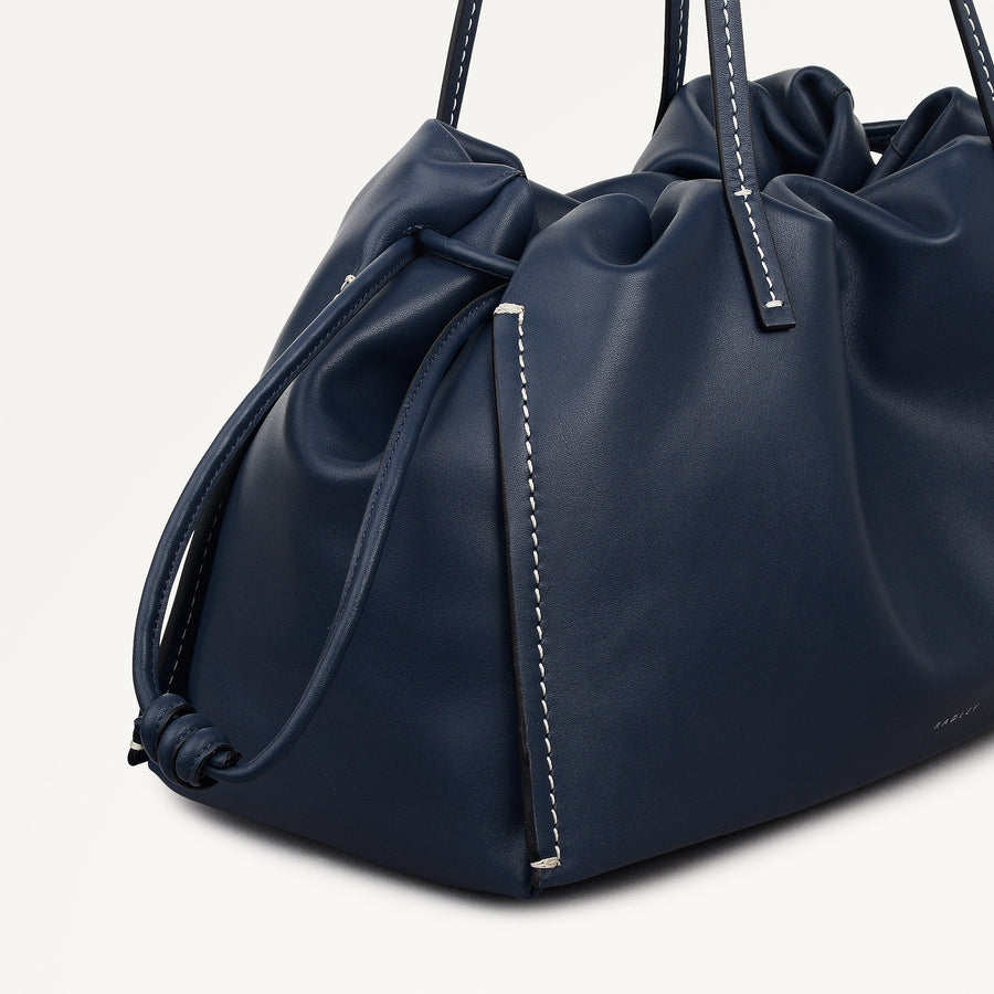 The Roxburgh Large Drawstring Shoulder Naval - 113838